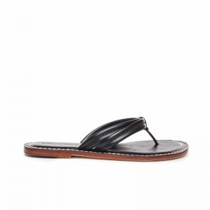 Sandalias Deslizantes Bernardo Miami Thong Mujer Negras | OTZ4657AH
