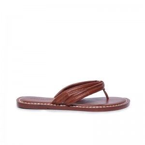 Sandalias Deslizantes Bernardo Miami Thong Mujer Chocolate | RMC8567VV