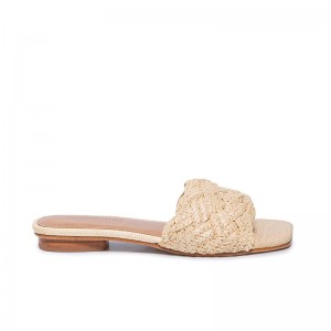 Sandalias Deslizantes Bernardo Pixie Mujer Beige | UUZ6530XU