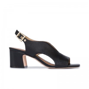 Sandalias Tacones Bernardo Bedford Mid Mujer Negras | XFW657ET