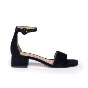 Sandalias Tacones Bernardo Jalena Low Mujer Negras | IDY7249ML