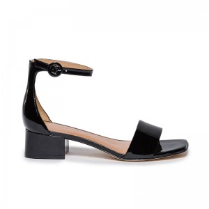 Sandalias Tacones Bernardo Jalena Low Mujer Negras | RBG3970UF