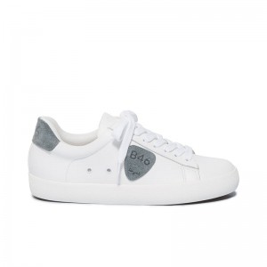 Zapatillas Bernardo Tatum Mujer Blancas Azules | LTS1468UW