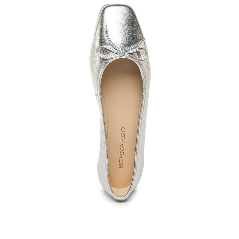 Bailarinas Bernardo Gwynn Mujer Plateadas | XJK4634SB