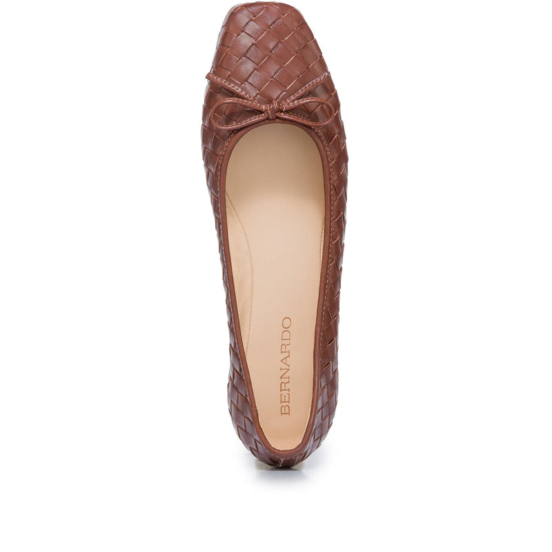 Bailarinas Bernardo Gwynn Woven Mujer Chocolate | PBW8724SQ