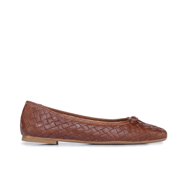 Bailarinas Bernardo Gwynn Woven Mujer Chocolate | PBW8724SQ