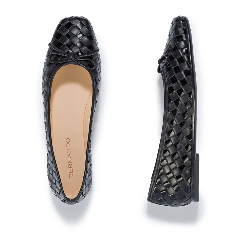 Bailarinas Bernardo Gwynn Woven Mujer Negras | ZME393SE