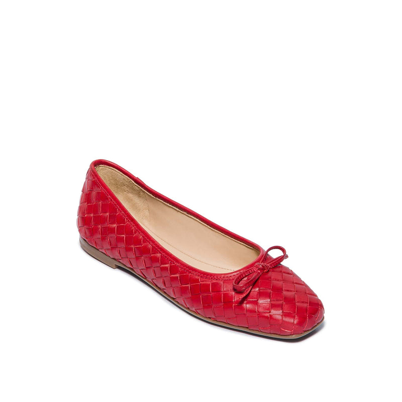 Bailarinas Bernardo Gwynn Woven Mujer Rojas | DOU2127PC