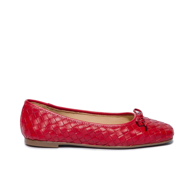Bailarinas Bernardo Gwynn Woven Mujer Rojas | DOU2127PC