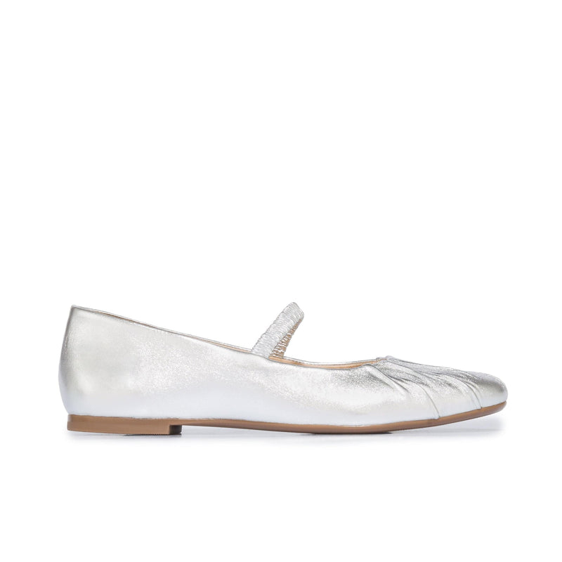 Bailarinas Bernardo Savona Ballerina Mujer Plateadas | DYG742CY