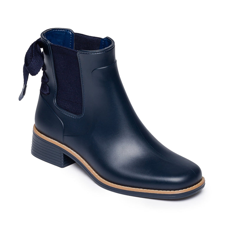 Botas Chelsea Bernardo Briton Slip On Rain Mujer Azul Marino | BCU626EJ