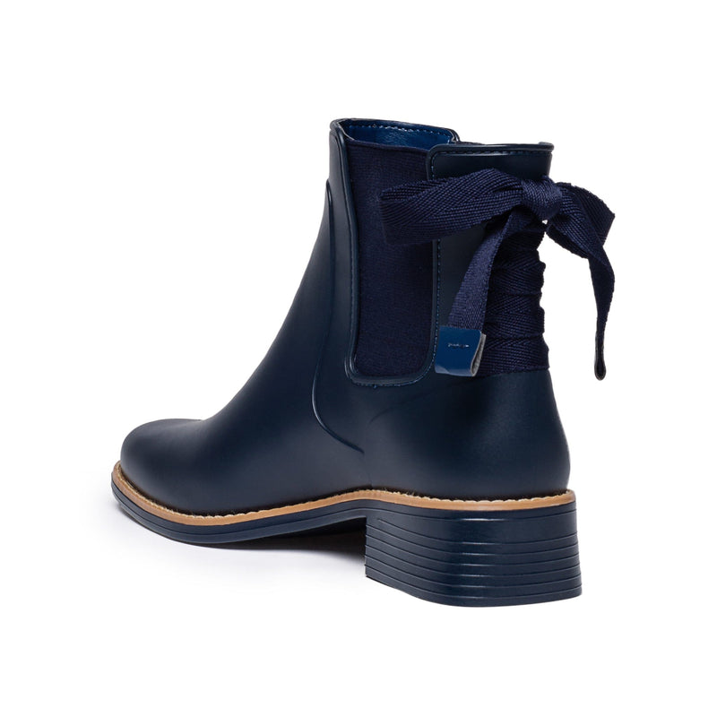 Botas Chelsea Bernardo Briton Slip On Rain Mujer Azul Marino | BCU626EJ