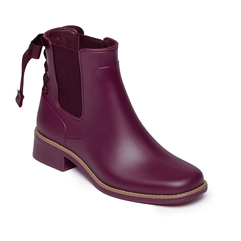 Botas Chelsea Bernardo Briton Slip On Rain Mujer Moradas | RWG6141ZJ