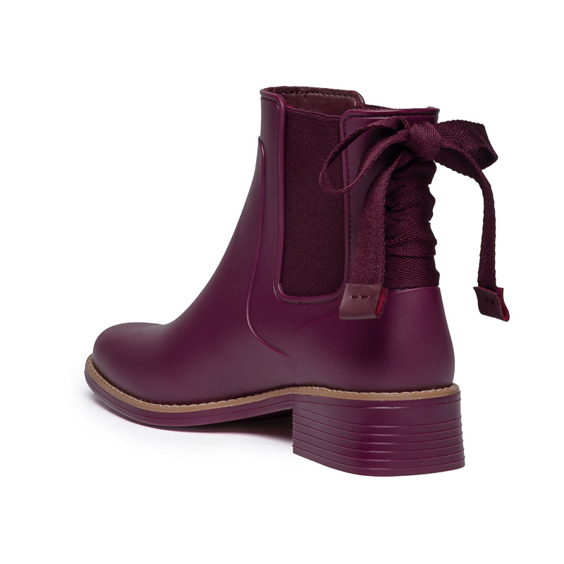 Botas Chelsea Bernardo Briton Slip On Rain Mujer Moradas | RWG6141ZJ