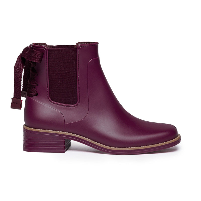 Botas Chelsea Bernardo Briton Slip On Rain Mujer Moradas | RWG6141ZJ