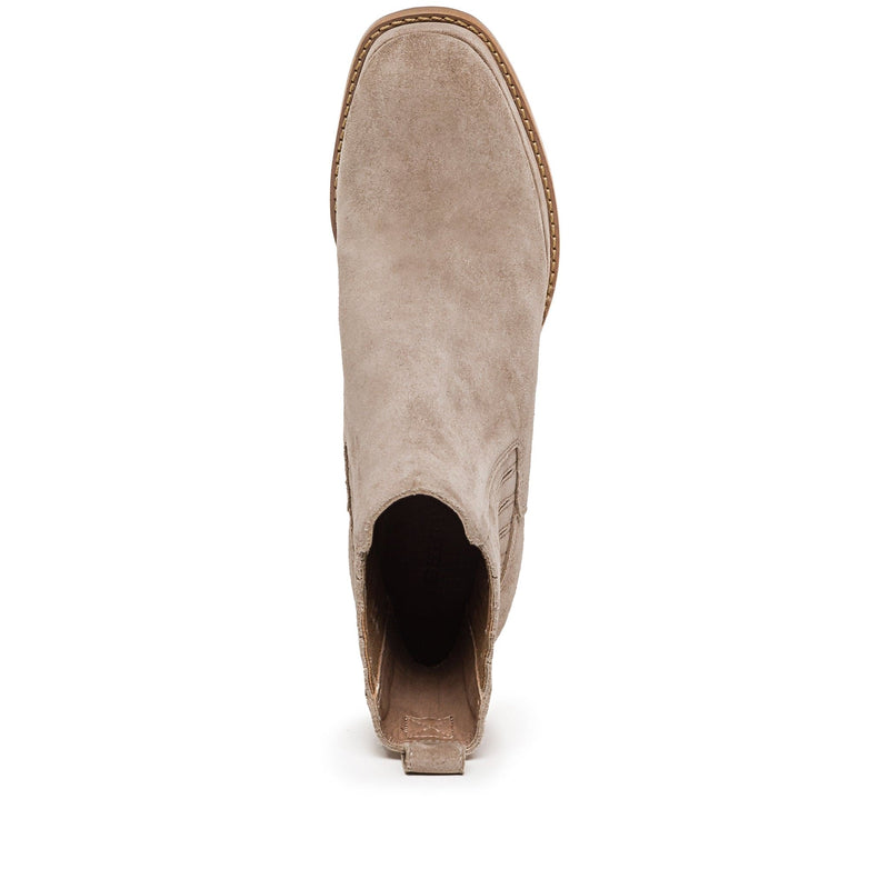 Botas Plataforma Bernardo Nicola Mujer Beige | VPY491CS