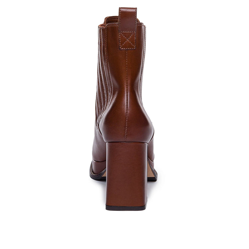 Botas Plataforma Bernardo Nicola Mujer Chocolate | AQR4578EI