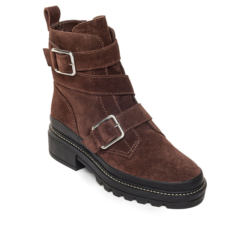 Botines Bernardo Durban Moto Mujer Chocolate | BKU8386CX