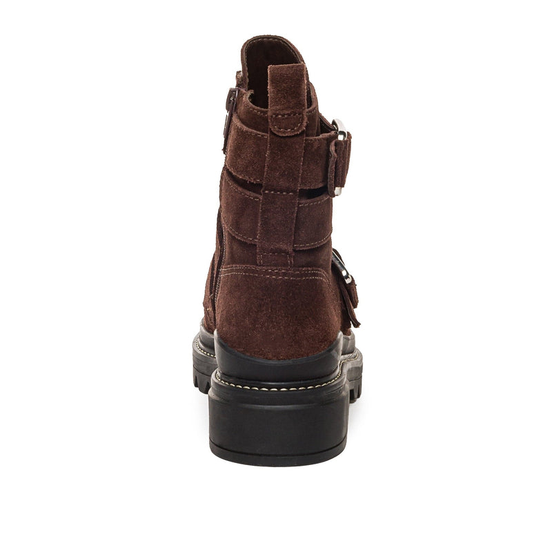 Botines Bernardo Durban Moto Mujer Chocolate | BKU8386CX