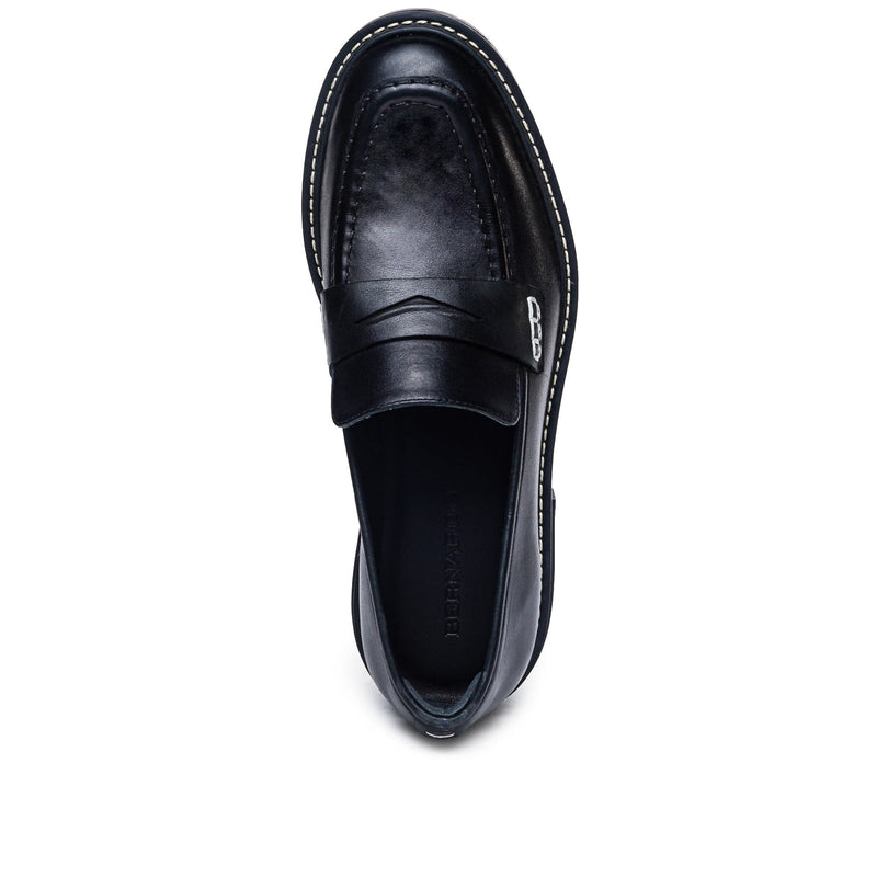 Mocasines Bernardo Chandler Lug-Sole Mujer Negras | NQF535HD