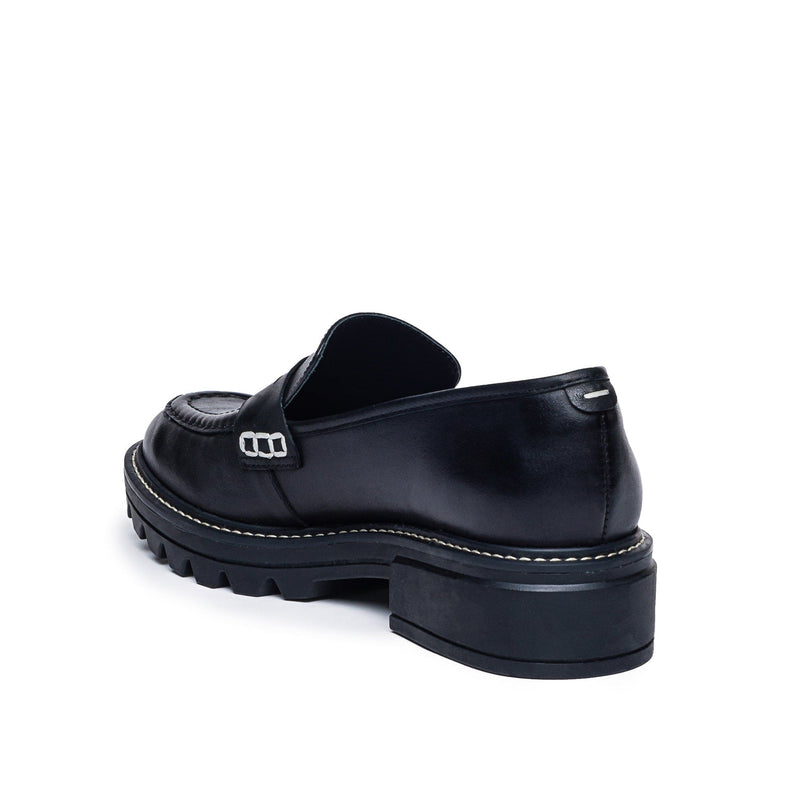 Mocasines Bernardo Chandler Lug-Sole Mujer Negras | NQF535HD