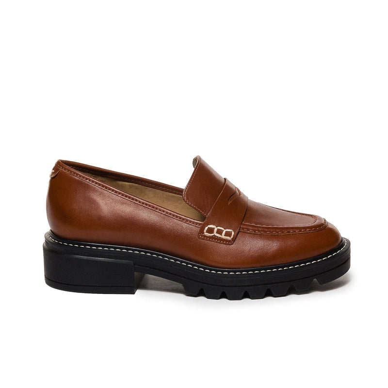 Mocasines Bernardo Chandler Lug-Sole Mujer Marrones Oscuro | ANE544FC