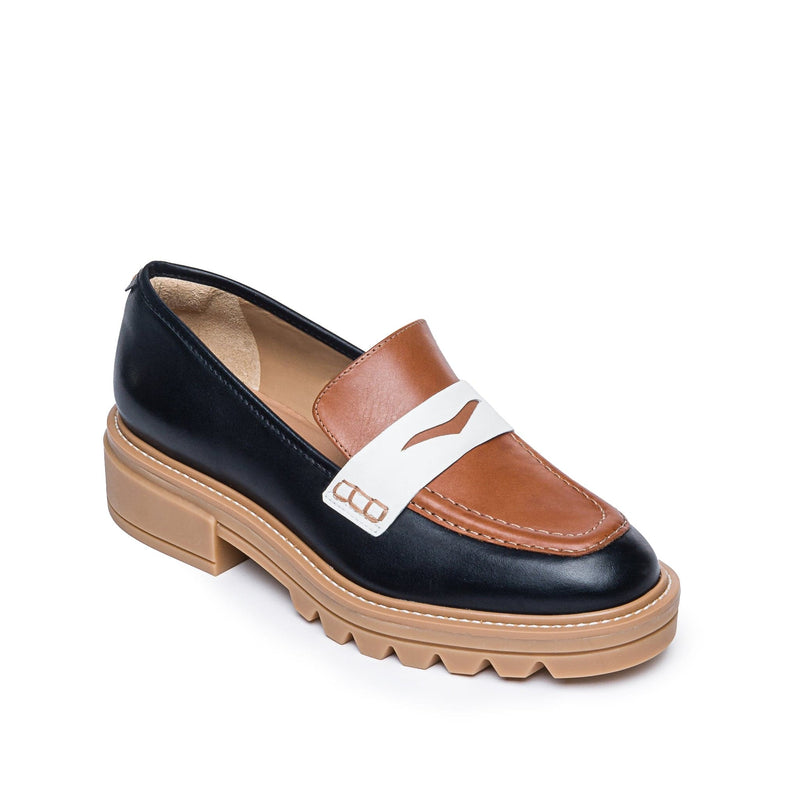 Mocasines Bernardo Chandler Lug-Sole Mujer Negras Marrones Oscuro | QRF9946BM
