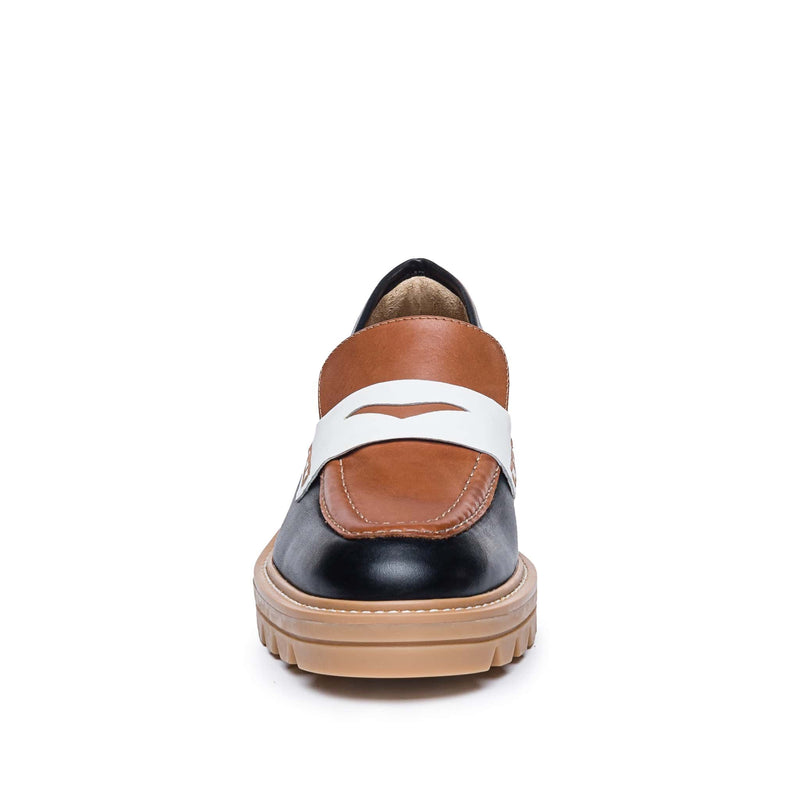 Mocasines Bernardo Chandler Lug-Sole Mujer Negras Marrones Oscuro | QRF9946BM