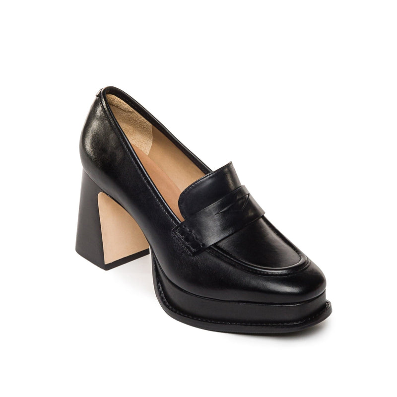 Mocasines Bernardo Natalie Platform Mujer Negras | BDC313GN