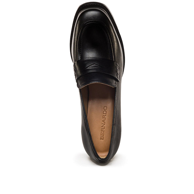 Mocasines Bernardo Natalie Platform Mujer Negras | BDC313GN