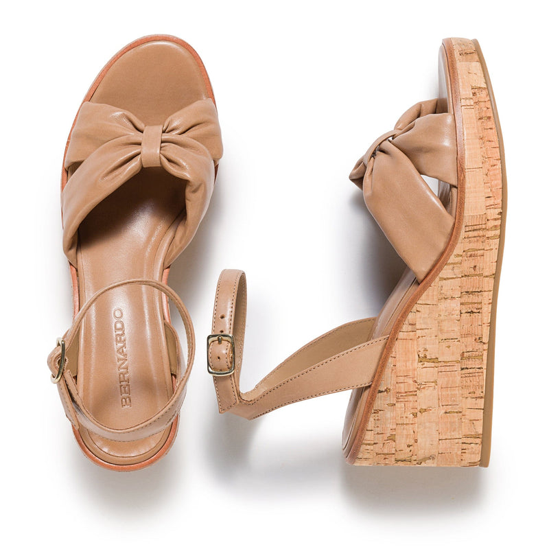 Sandalias Cuña Bernardo Kearny Mujer Marrones | ANJ9594VO