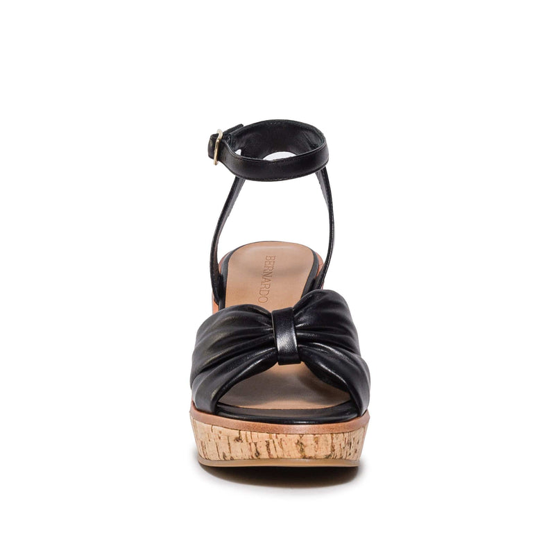 Sandalias Cuña Bernardo Kearny Mujer Negras | DYT6448NP