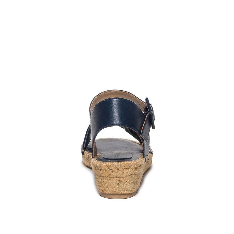 Sandalias Cuña Bernardo Madrid Espadrille Mujer Azul Marino | IKF5038MN