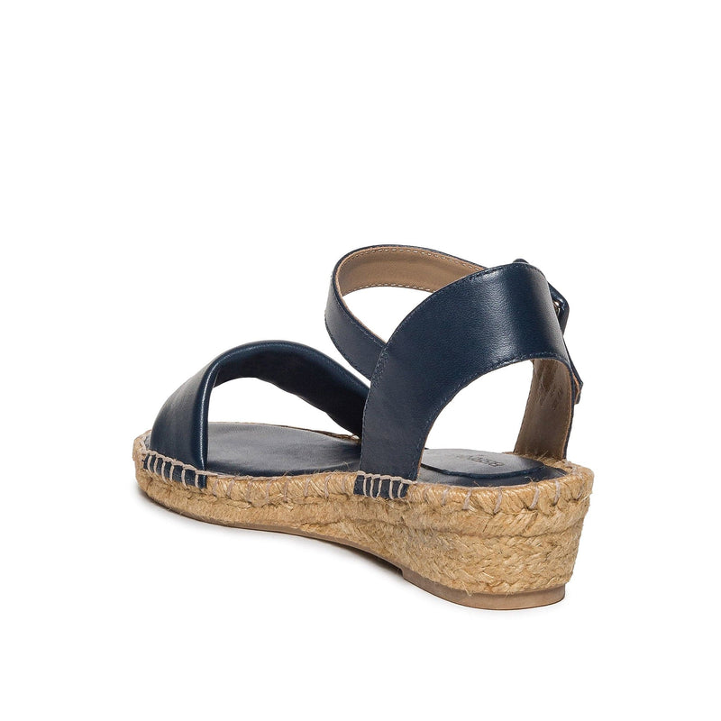 Sandalias Cuña Bernardo Madrid Espadrille Mujer Azul Marino | IKF5038MN