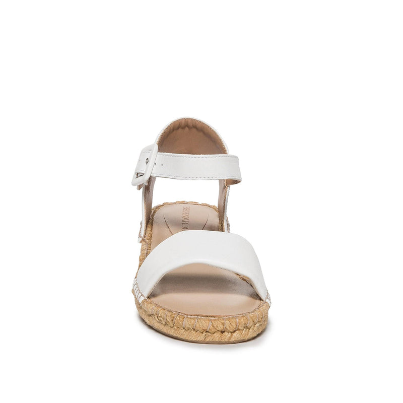 Sandalias Cuña Bernardo Madrid Espadrille Mujer Blancas | LNB983VO