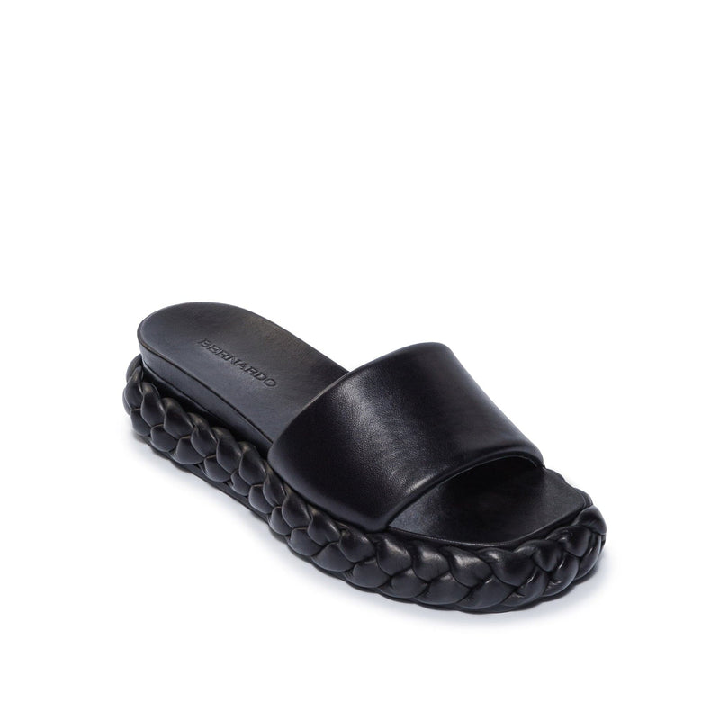 Sandalias Deslizantes Bernardo Charleston Braided Mujer Negras | ZCT8996WQ