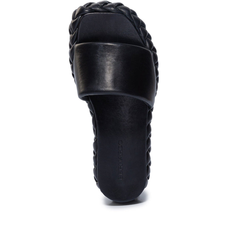 Sandalias Deslizantes Bernardo Charleston Braided Mujer Negras | ZCT8996WQ
