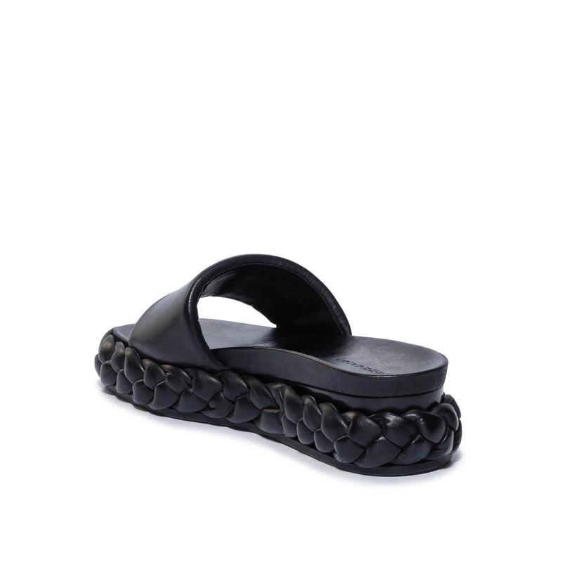 Sandalias Deslizantes Bernardo Charleston Braided Mujer Negras | ZCT8996WQ