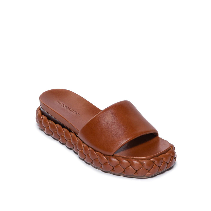 Sandalias Deslizantes Bernardo Charleston Braided Mujer Chocolate | IUE5713ZZ