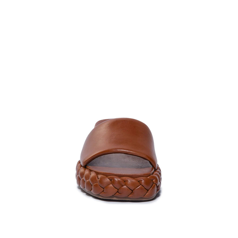 Sandalias Deslizantes Bernardo Charleston Braided Mujer Chocolate | IUE5713ZZ