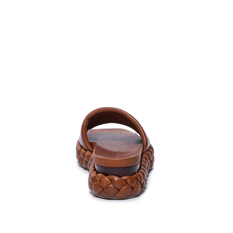 Sandalias Deslizantes Bernardo Charleston Braided Mujer Chocolate | IUE5713ZZ