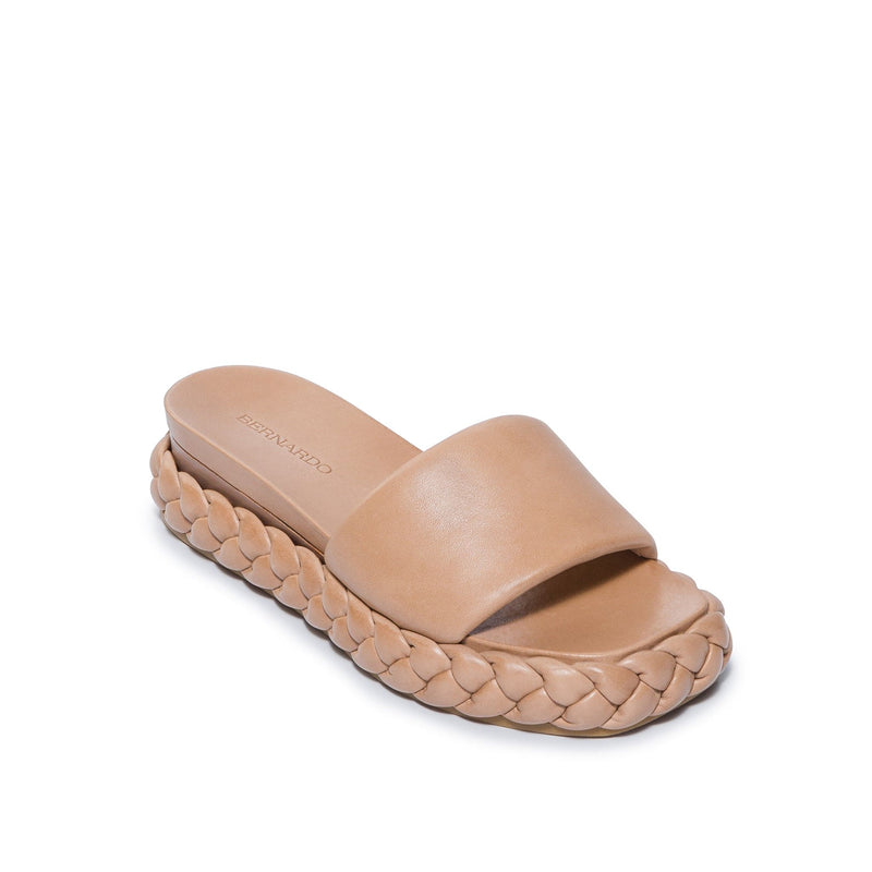 Sandalias Deslizantes Bernardo Charleston Braided Mujer Marrones | UTO6384YC