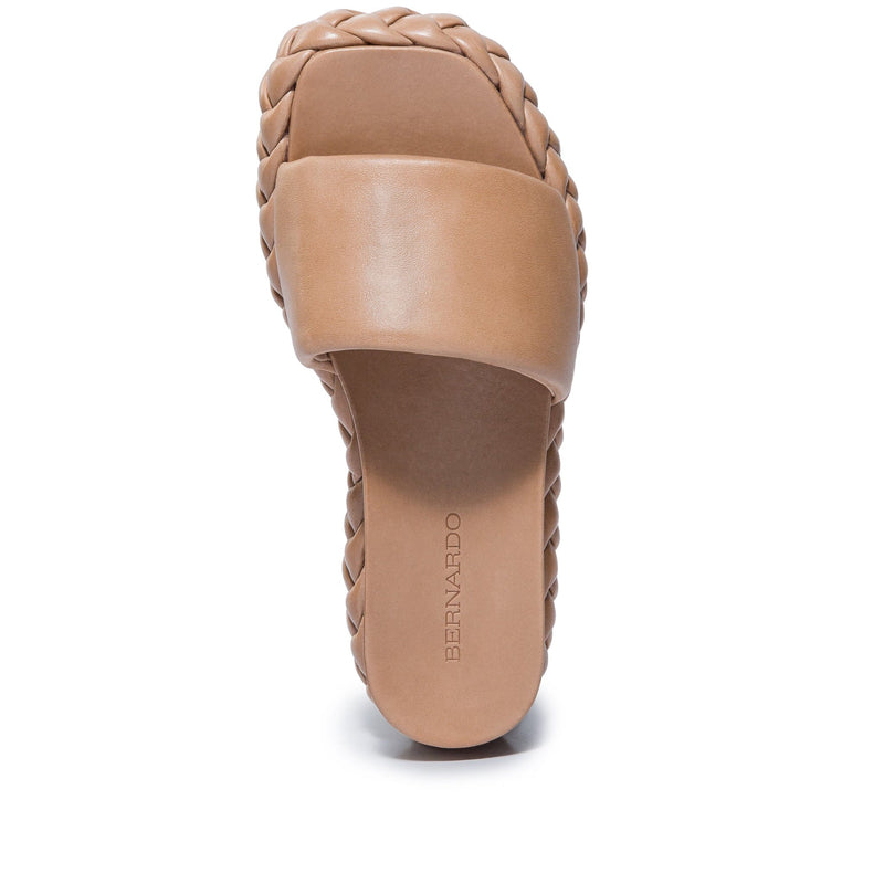 Sandalias Deslizantes Bernardo Charleston Braided Mujer Marrones | UTO6384YC