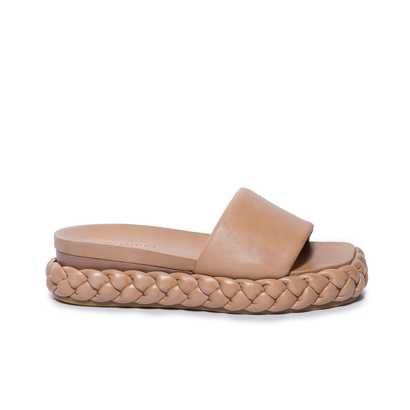 Sandalias Deslizantes Bernardo Charleston Braided Mujer Marrones | UTO6384YC