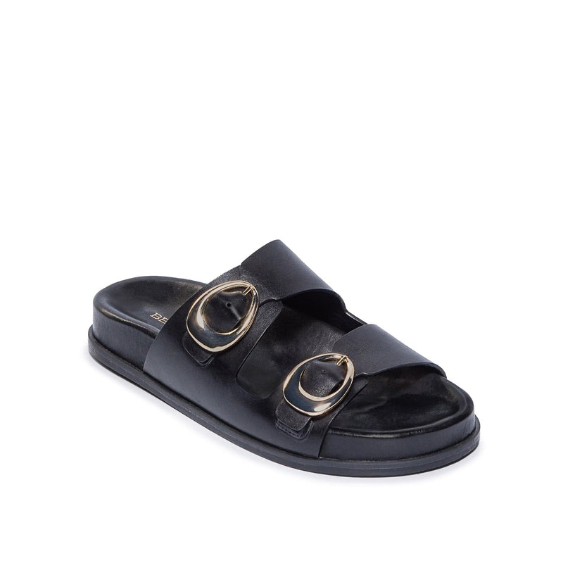 Sandalias Deslizantes Bernardo Evie Mujer Negras | AZT464TJ