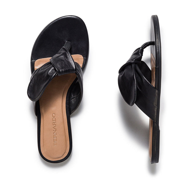 Sandalias Deslizantes Bernardo Harmony Thong Mujer Negras | UHL4885JR
