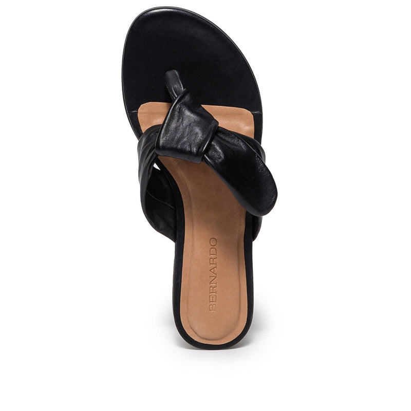 Sandalias Deslizantes Bernardo Harmony Thong Mujer Negras | UHL4885JR