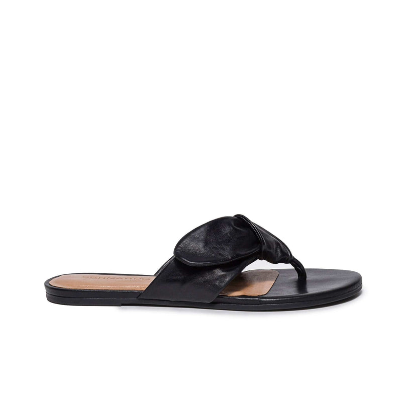 Sandalias Deslizantes Bernardo Harmony Thong Mujer Negras | UHL4885JR
