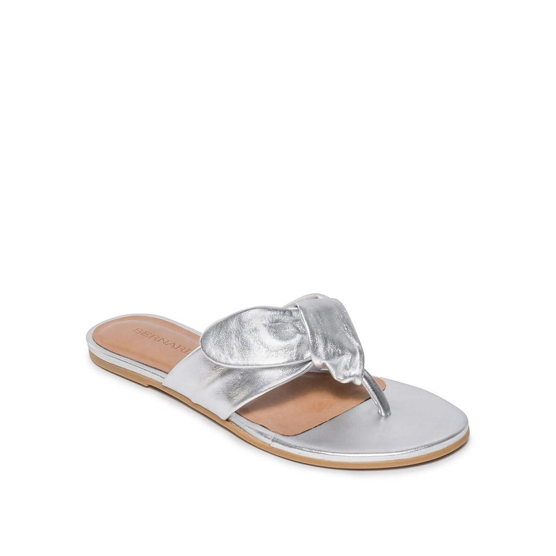 Sandalias Deslizantes Bernardo Harmony Thong Mujer Plateadas | EZI8148RJ