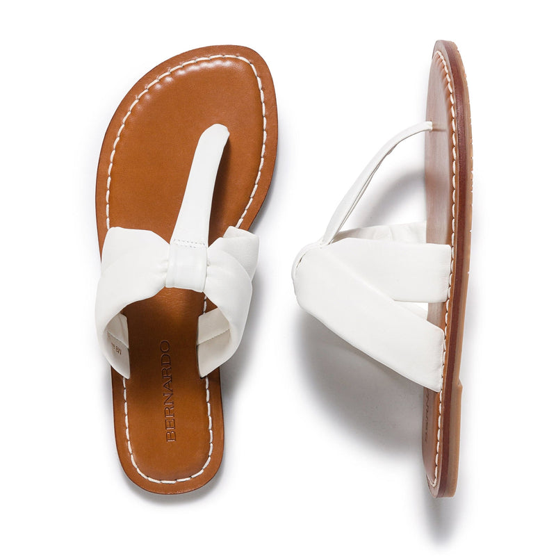 Sandalias Deslizantes Bernardo Margaret Thong Mujer Blancas | ULJ8799SN